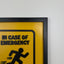 In case of an emergency - RUN LIKE HELL - Wall Art