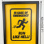 In case of an emergency - RUN LIKE HELL - Wall Art