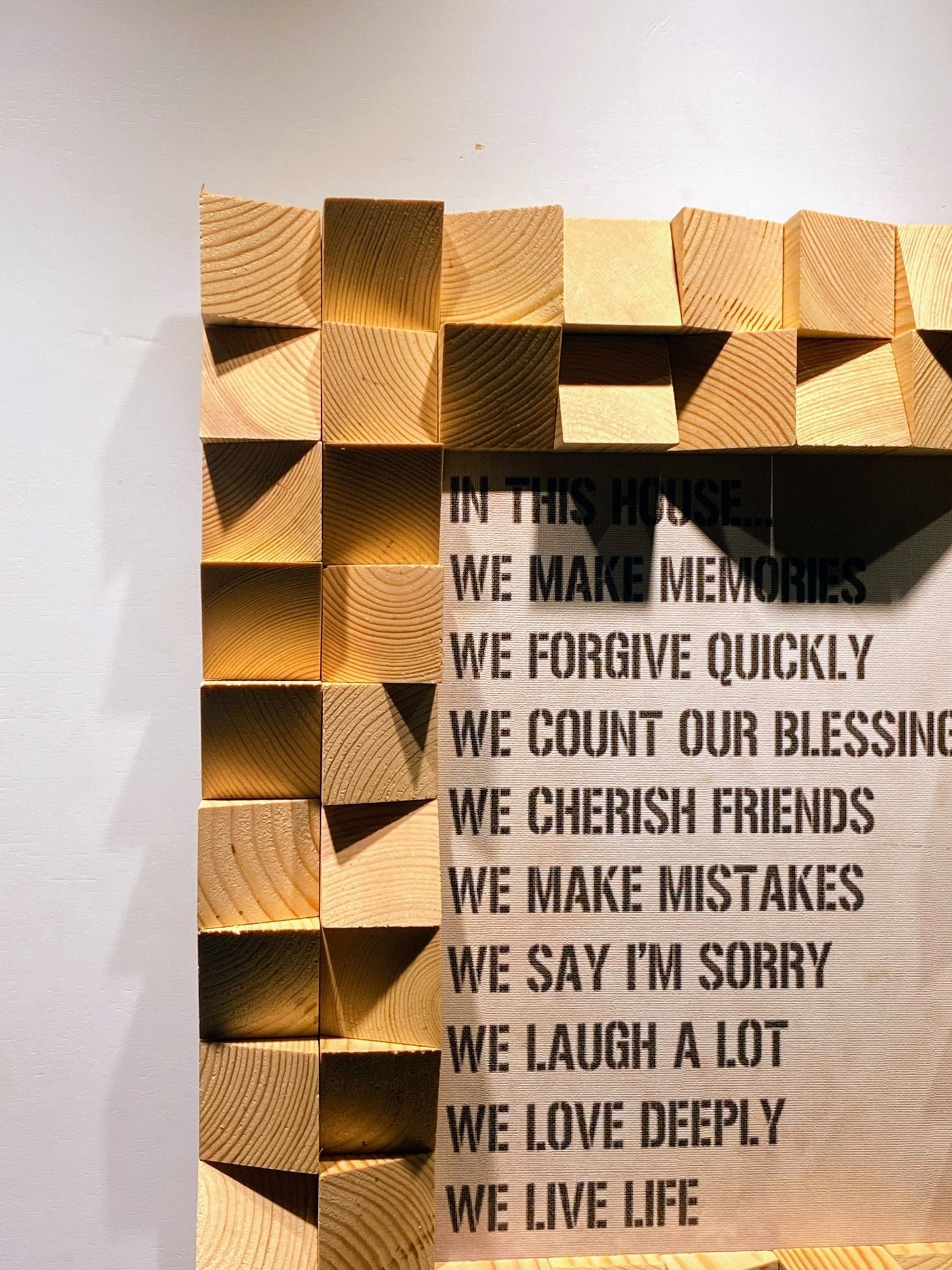 3D Photo Frame For Wall by Woodeometry