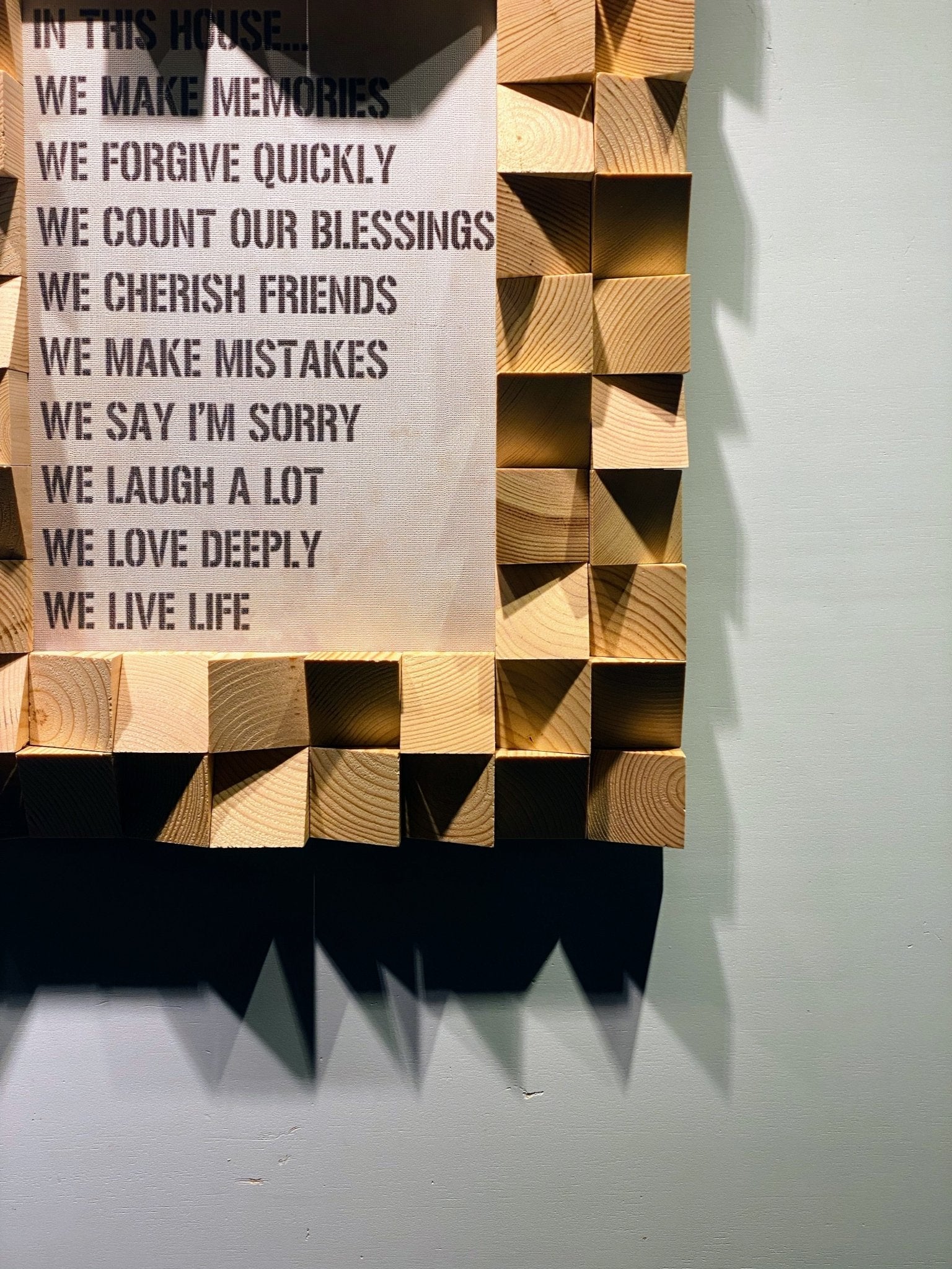 3D Photo Frame For Wall by Woodeometry