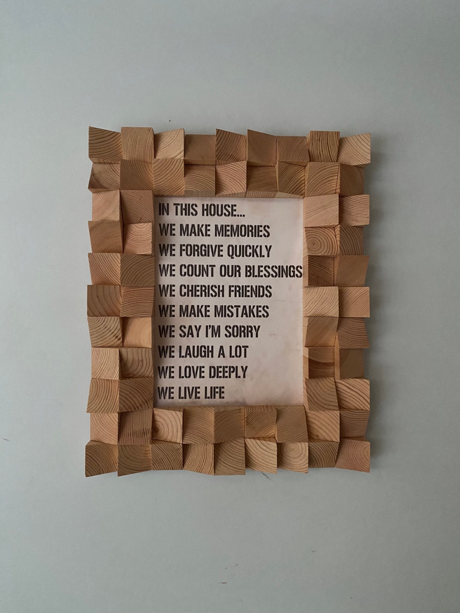 3D Photo Frame For Wall by Woodeometry