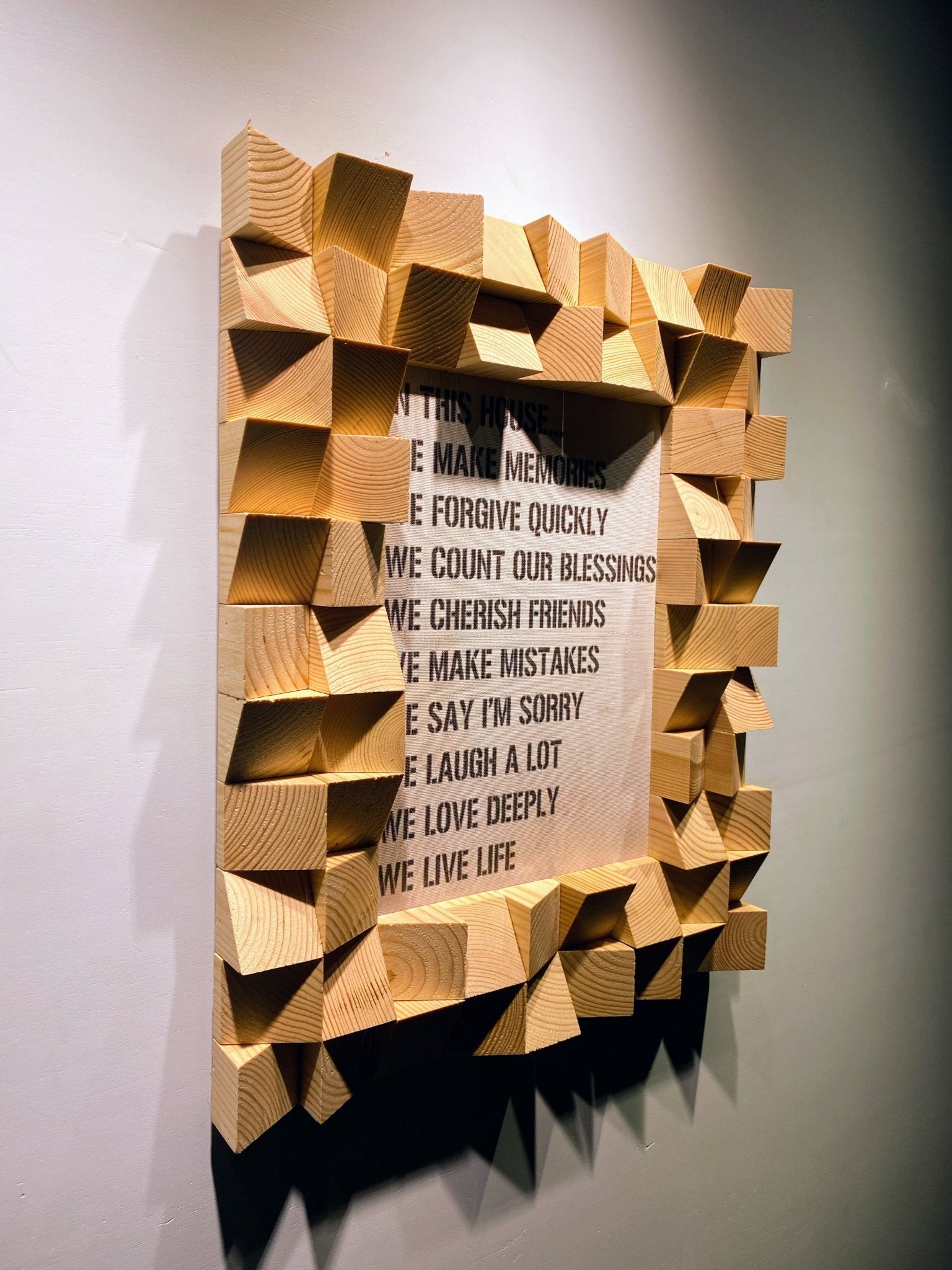 3D Photo Frame For Wall by Woodeometry