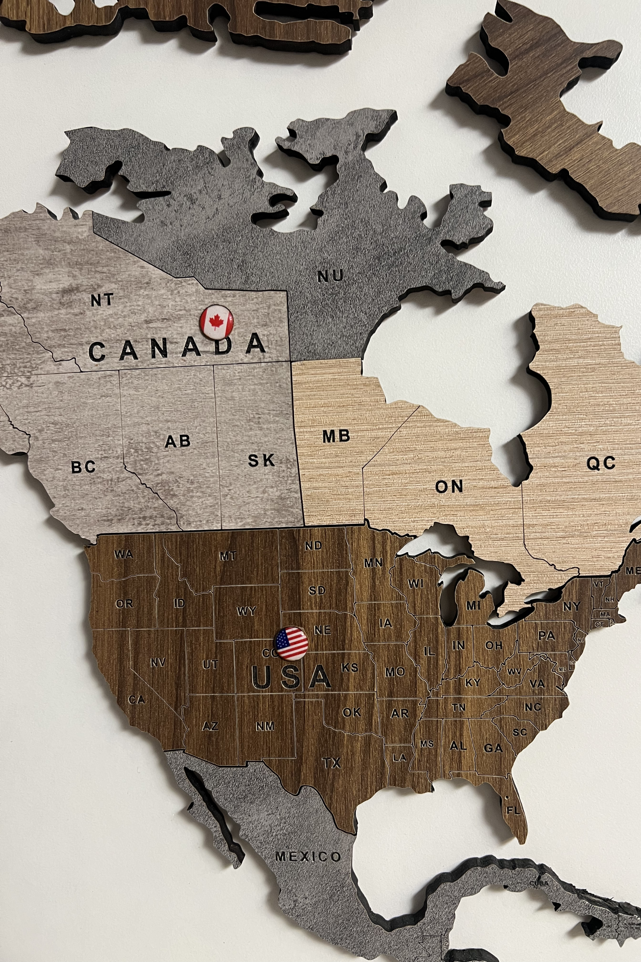 Map Flag Pins