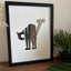 "CHAT" Cat Silhouette - Wall Art
