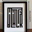 "BLACK WHITE" - Wall Art