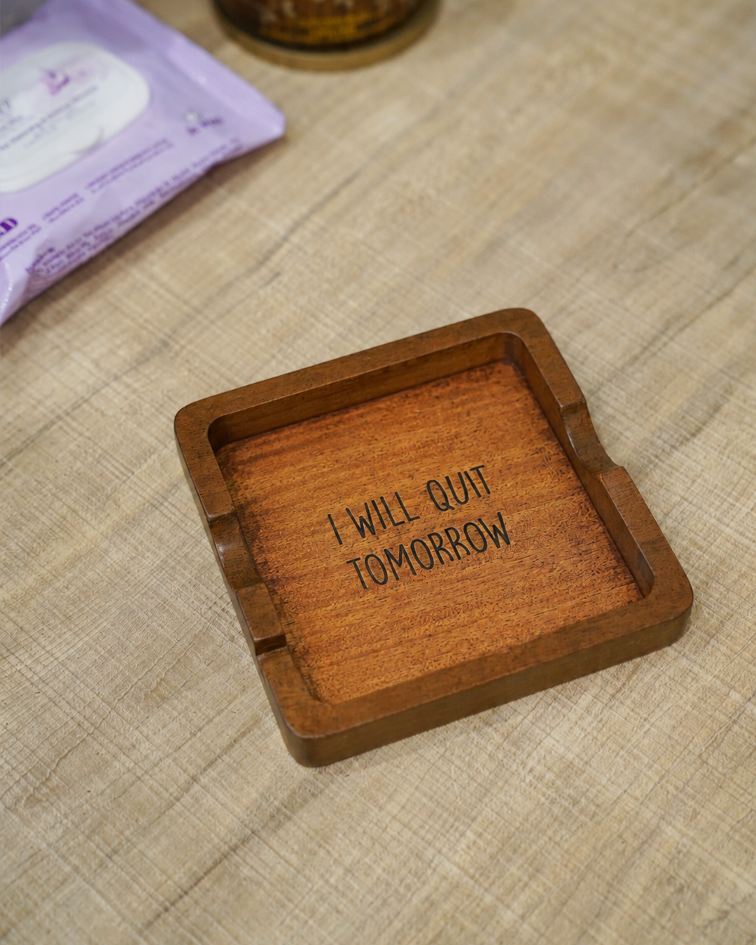 Wooden Ash Tray