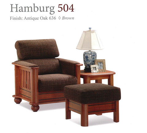 Hamburg Wooden Sofa Set Refined Comfort in Brown, Green, Gold & Khaki 504