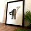 "CHAT" Cat Silhouette - Wall Art
