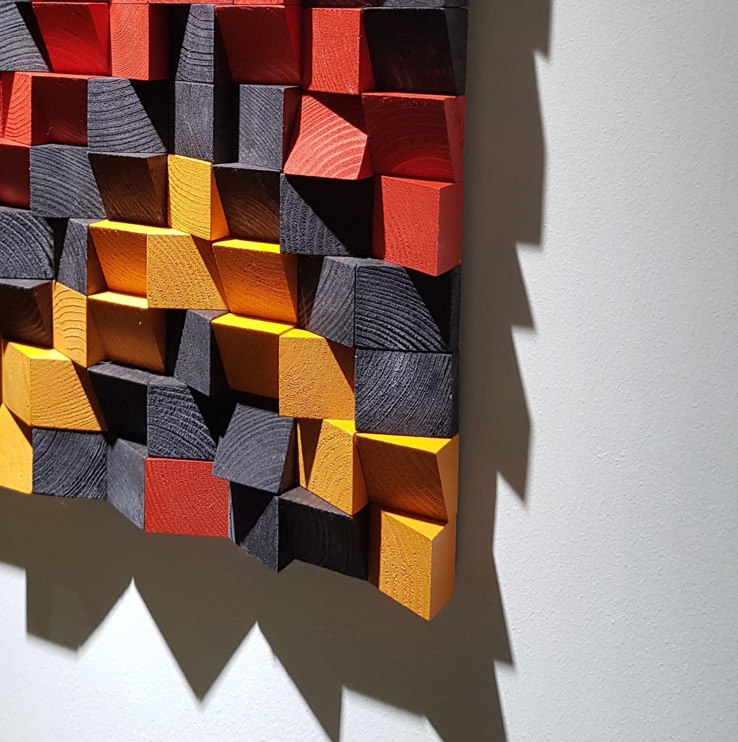 Geometric Wood Wall Art by Woodeometry