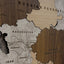 Wooden World Map Wall Art 120 cms wide