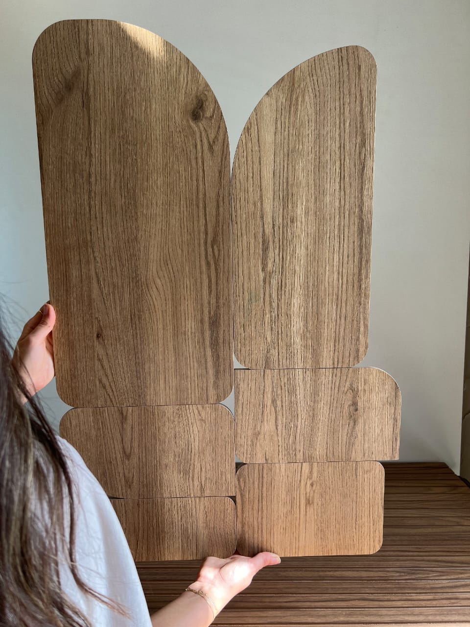 Curva - Oak - Wooden Wall art