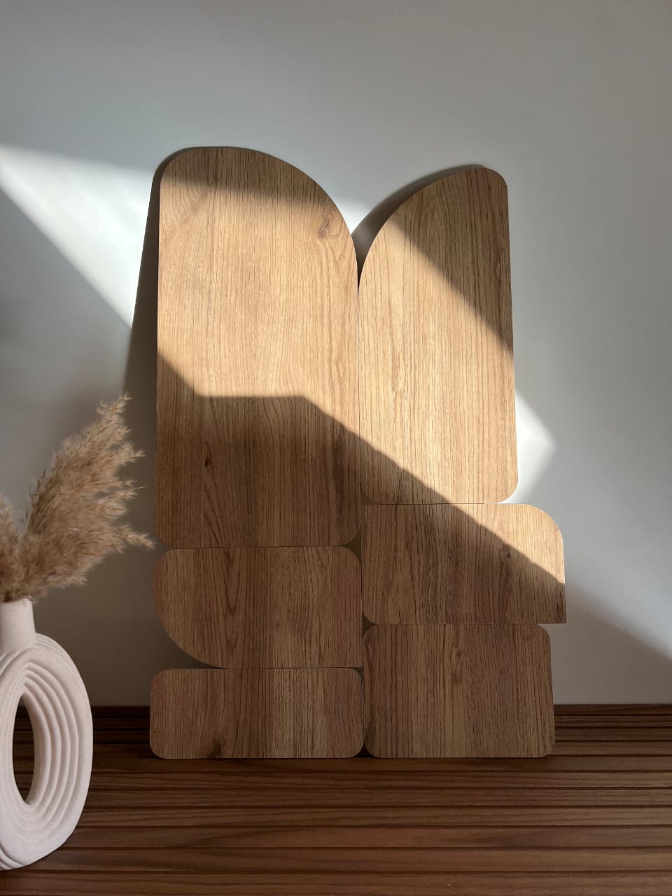 Curva - Oak - Wooden Wall art