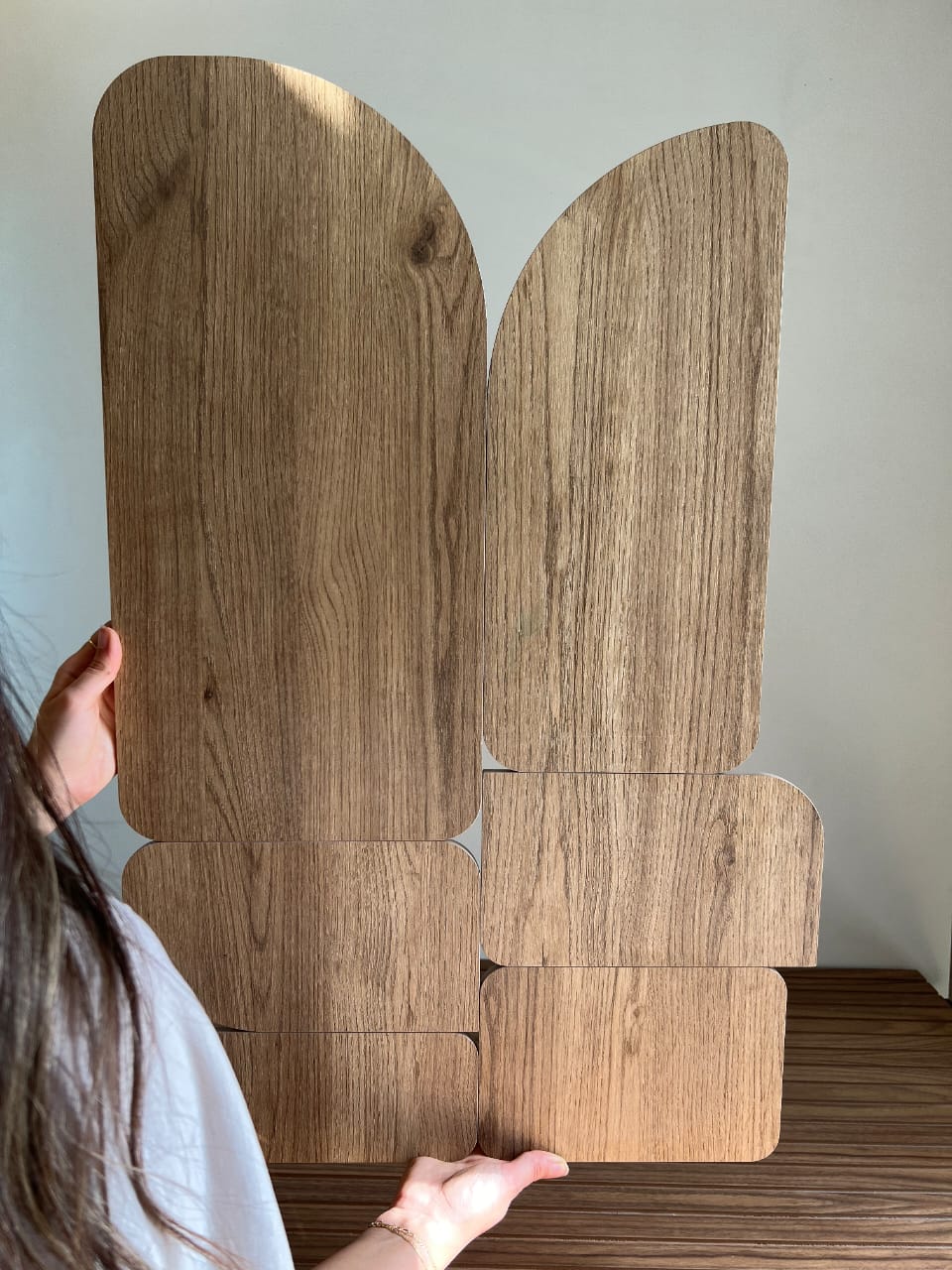 Curva - Oak - Wooden Wall art