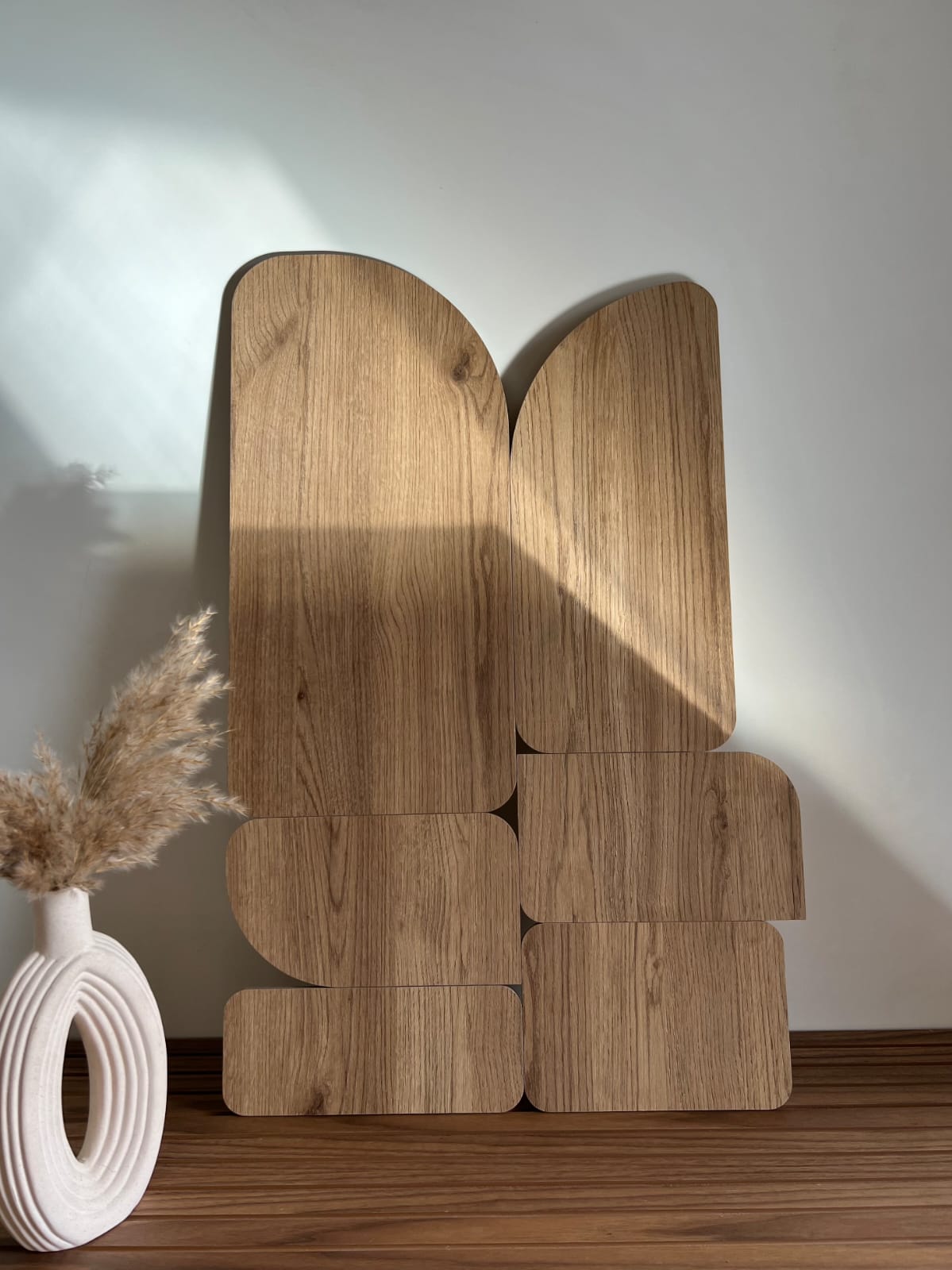 Curva - Oak - Wooden Wall art