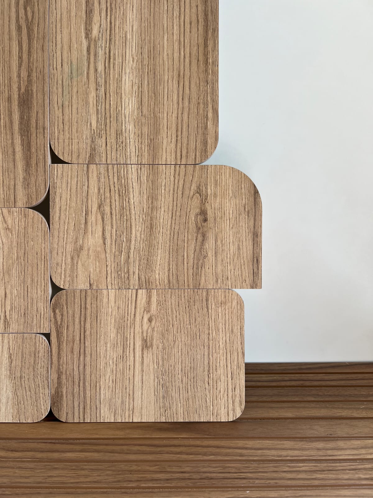 Curva - Oak - Wooden Wall art