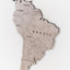 Wooden World Map For Wall 200 cms wide