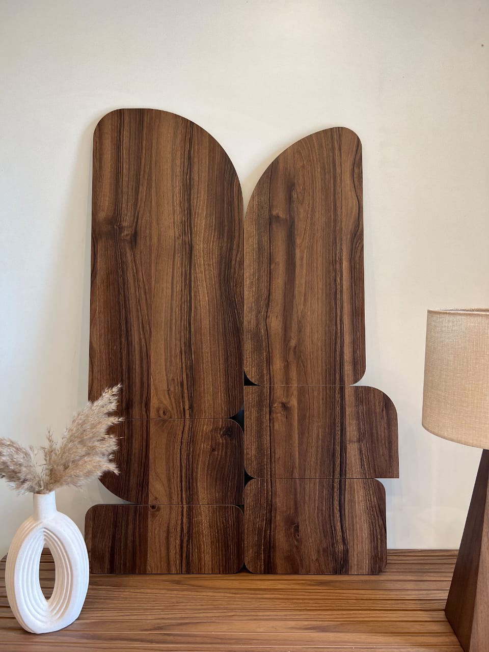Curva - Walnut - Wooden Wall art