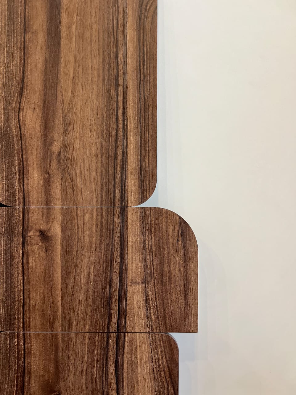 Curva - Walnut - Wooden Wall art