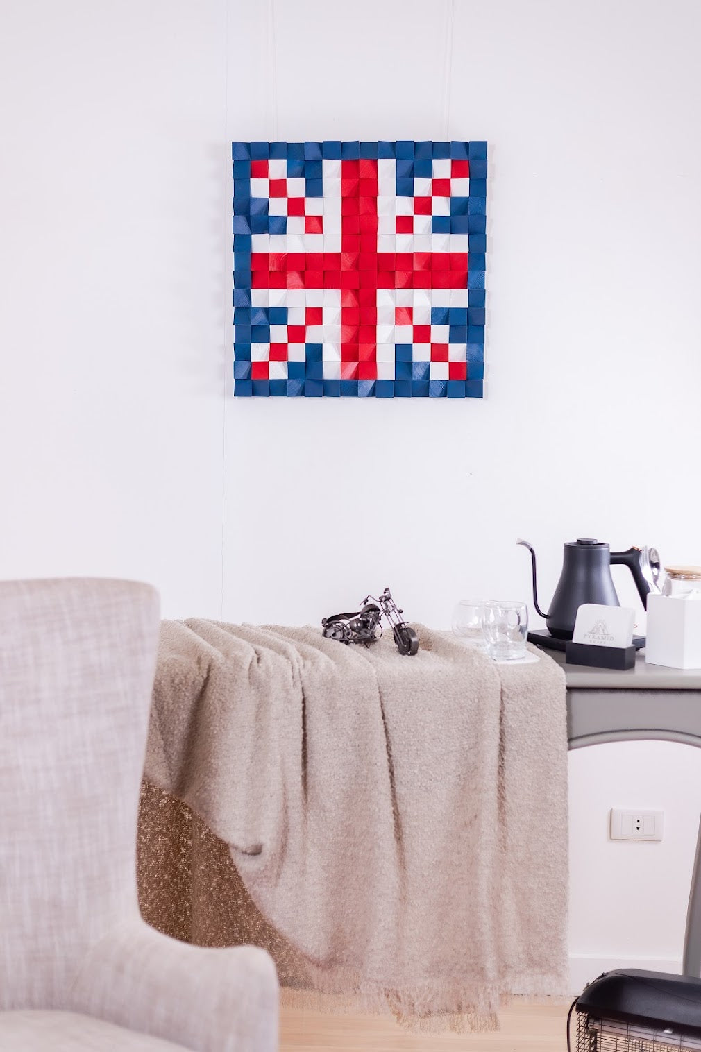 Wood British Flag Wall Art