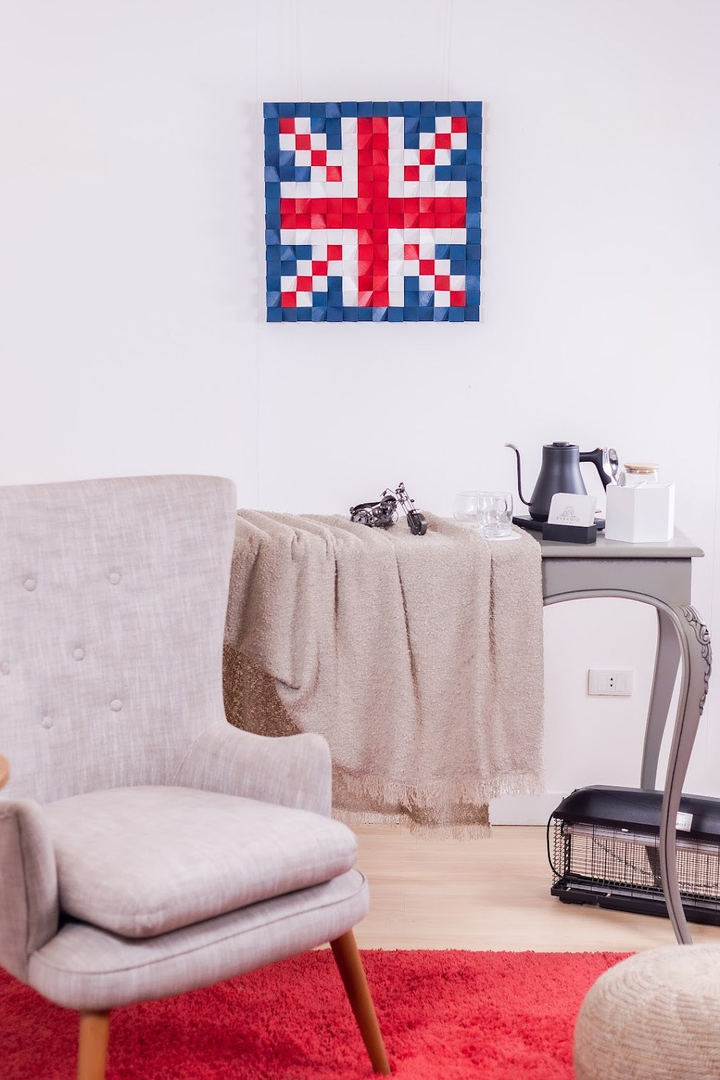 Wood British Flag Wall Art