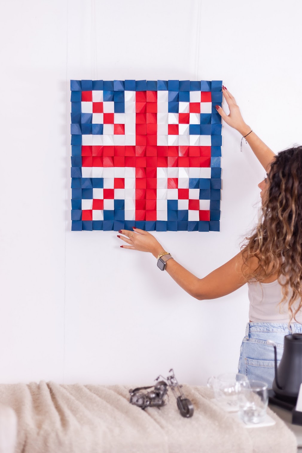 Wood British Flag Wall Art
