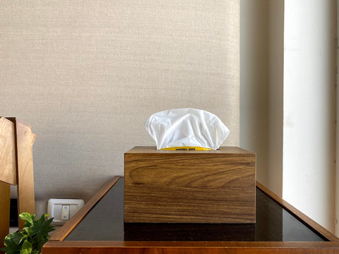 Walnut Brown - Wooden Tissue Box Cover for 550 tissues