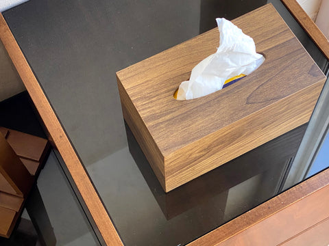 Walnut Brown - Wooden Tissue Box Cover for 550 tissues