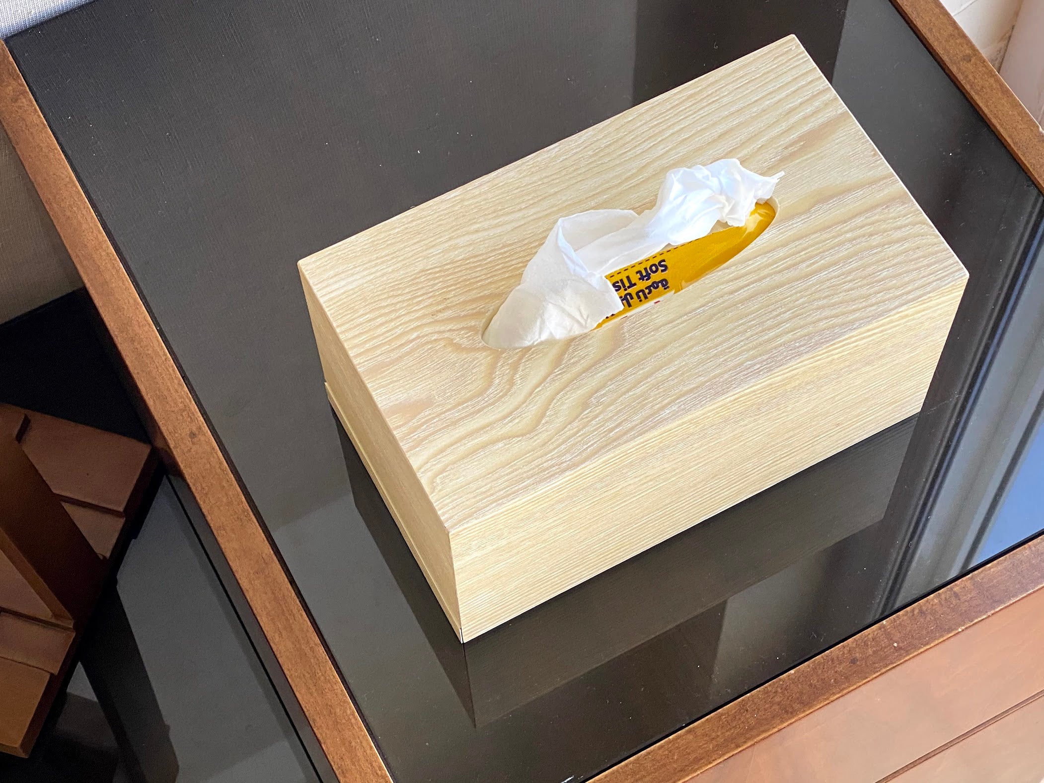 Wooden Tissue Box Cover for 550 tissues
