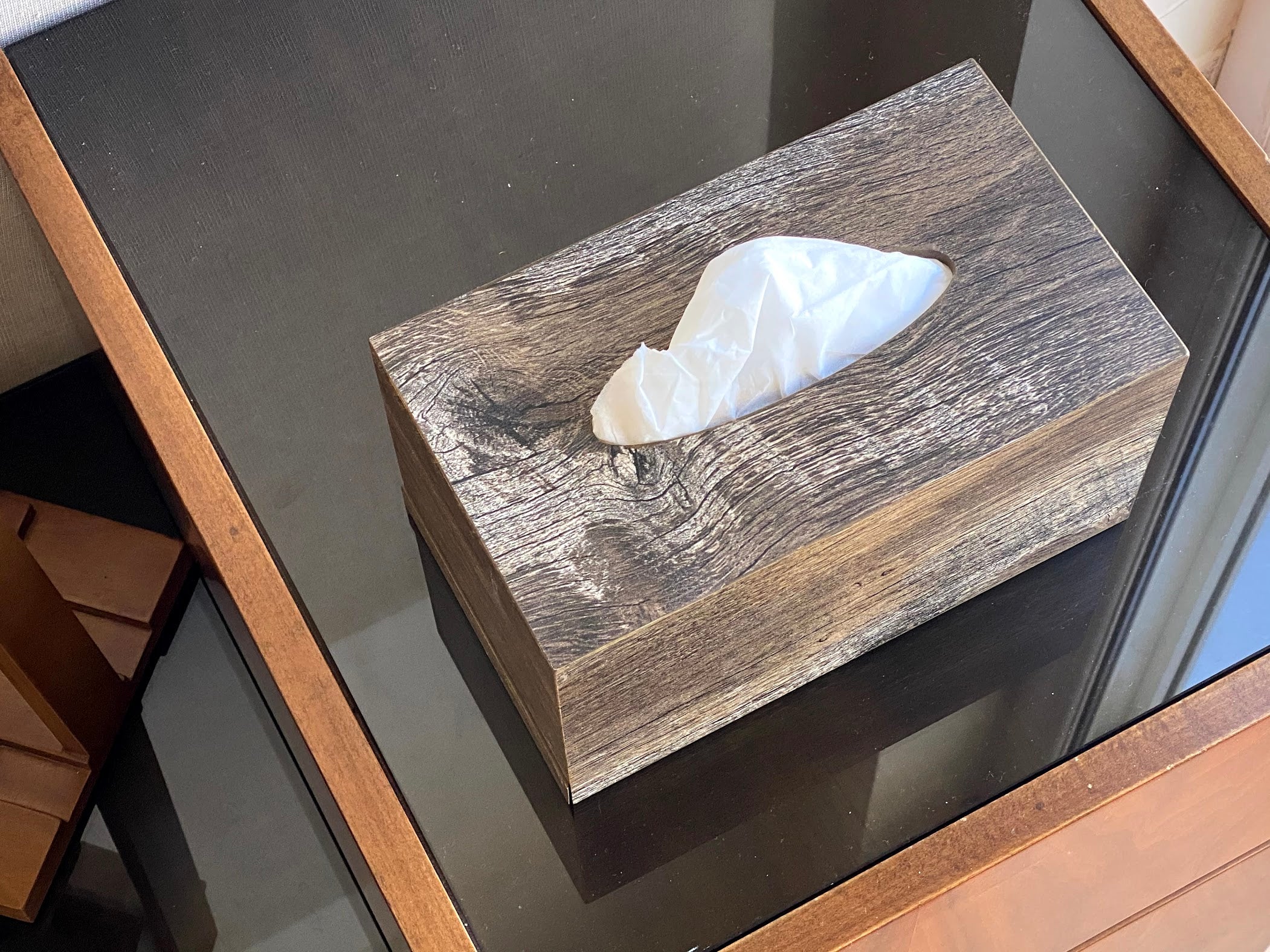 Wooden Tissue Box Cover for 550 tissues