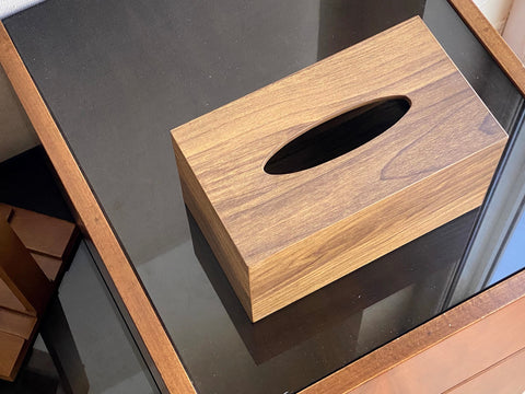 Walnut Brown - Wooden Tissue Box Cover for 550 tissues