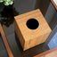 Square Tissue Box 13x14 cms - Hazelnut Brown