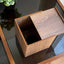 Square Tissue Box 13x14 cms - Reddish Oak