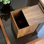 Square Tissue Box 13x14 cms - Walnut Brown