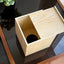 Square Tissue Box 13x14 cms - Light Oak