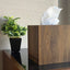 Square Tissue Box 13x14 cms - Walnut Brown