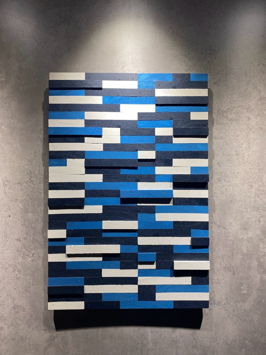 Rectangular Mosaic Wooden Wall Art by Woodeometry