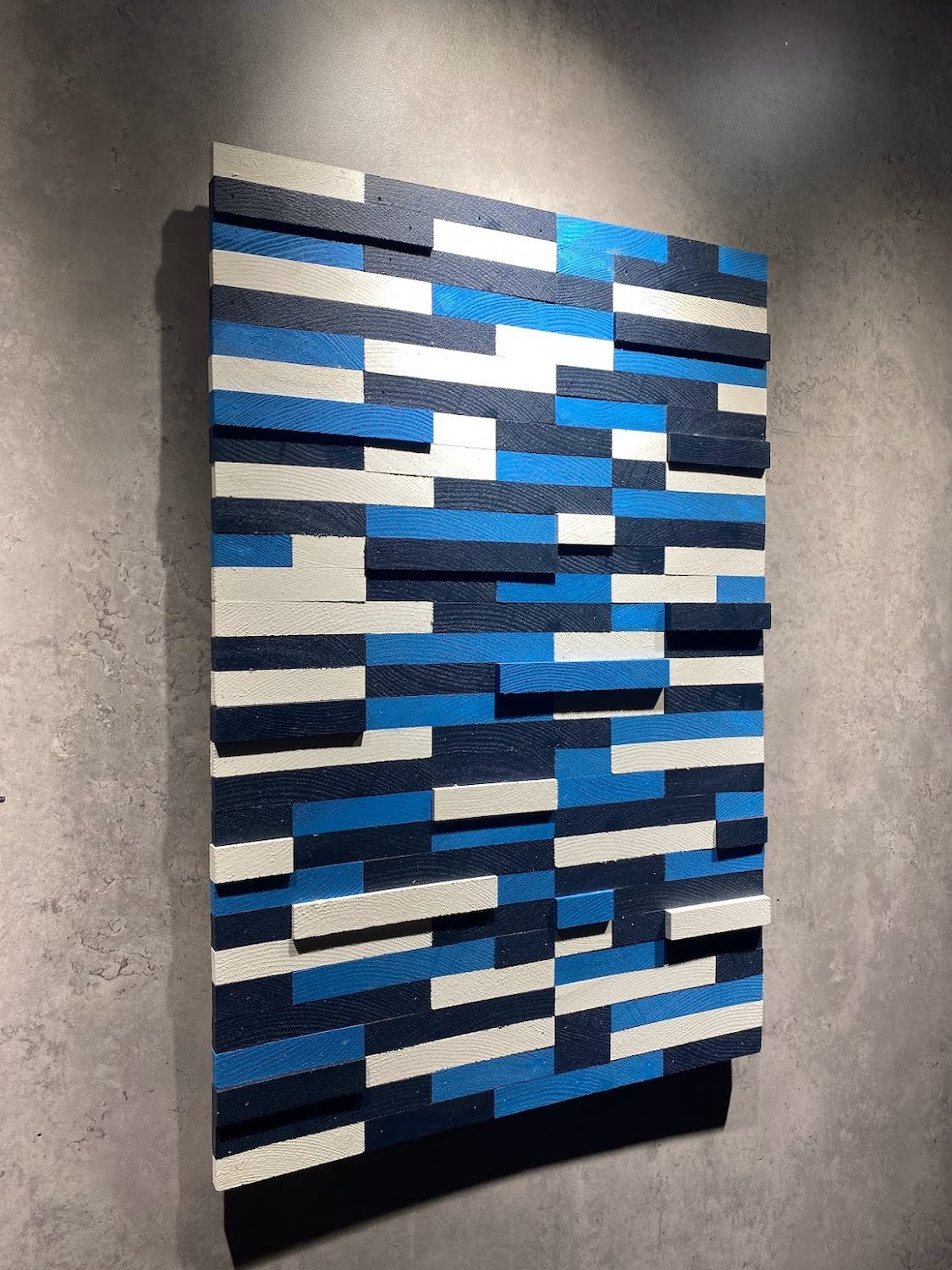Rectangular Mosaic Wooden Wall Art by Woodeometry