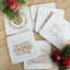 Wooden Christmas Coasters - Set of 6