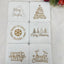 Wooden Christmas Coasters - Set of 6