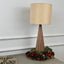 Triangular Wooden Table Lamp