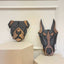 Doberman Dog Face Wall Art