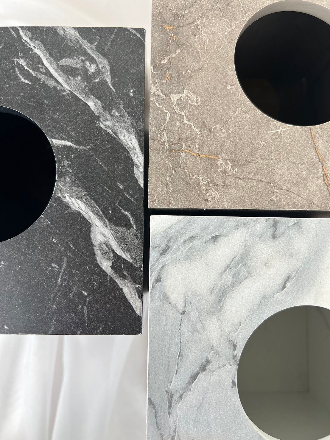 Elegant Marble Texture Square Tissue Box