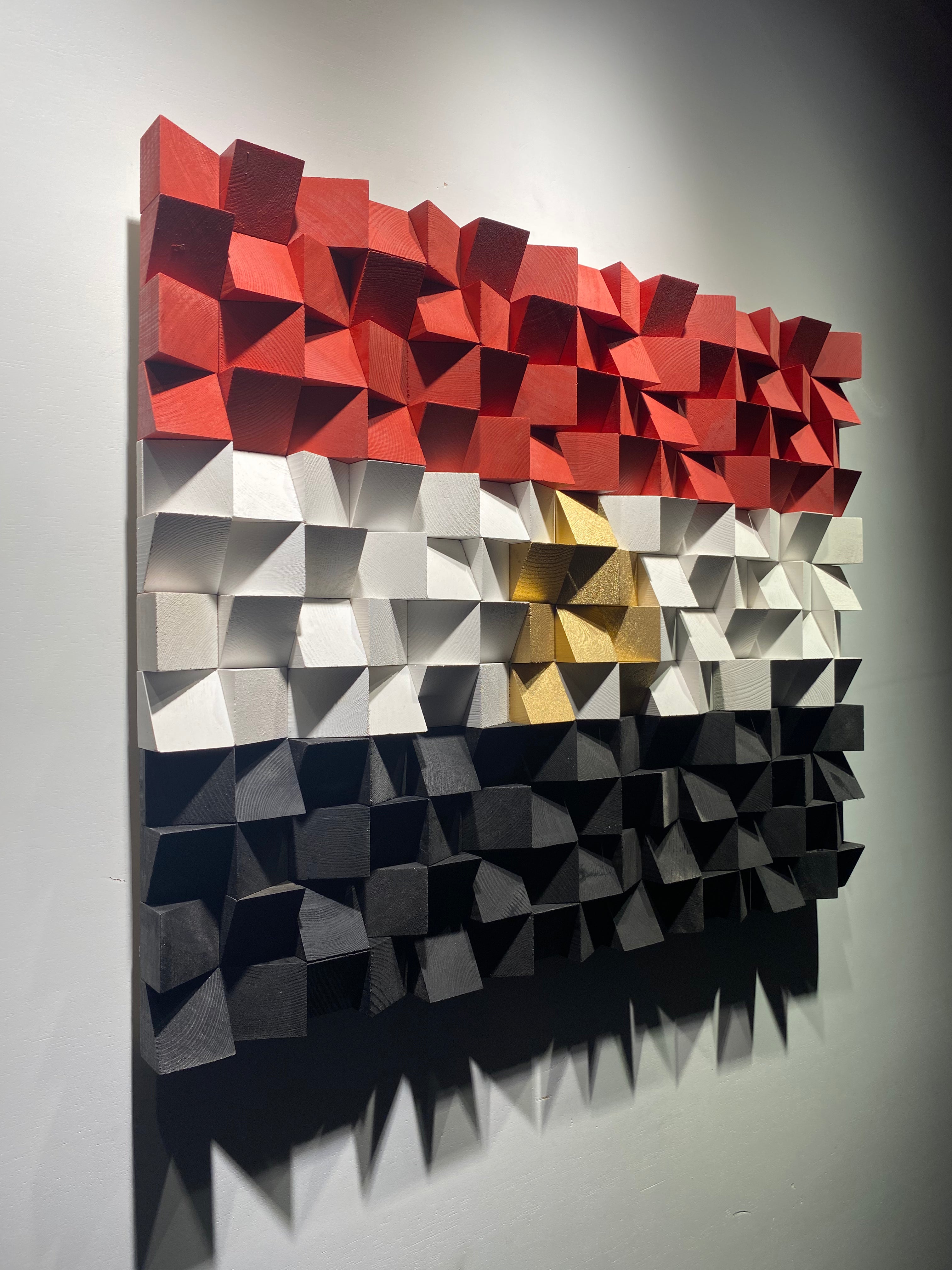 Egyptian Flag Wood Panel by Woodeometry