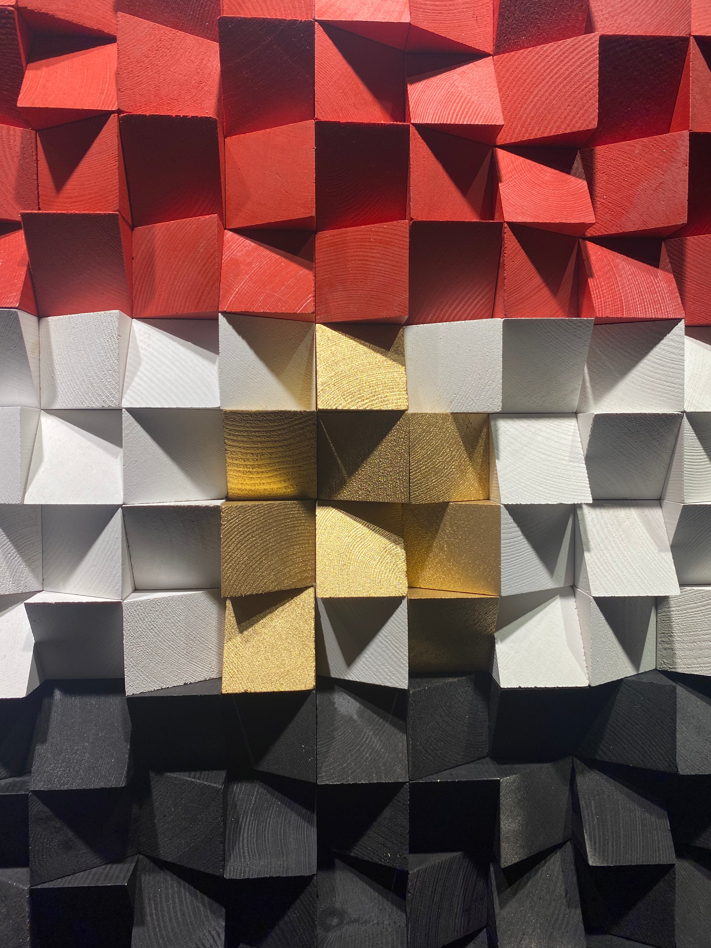Egyptian Flag Wood Panel by Woodeometry