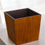 Minimalist Brown Oak Trash Bin