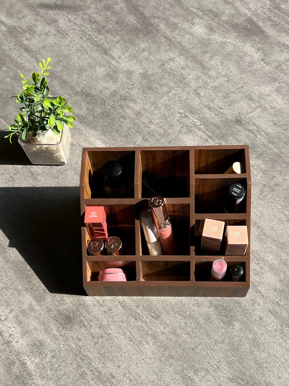 Multipurpose Wooden Organizer - Country Brown