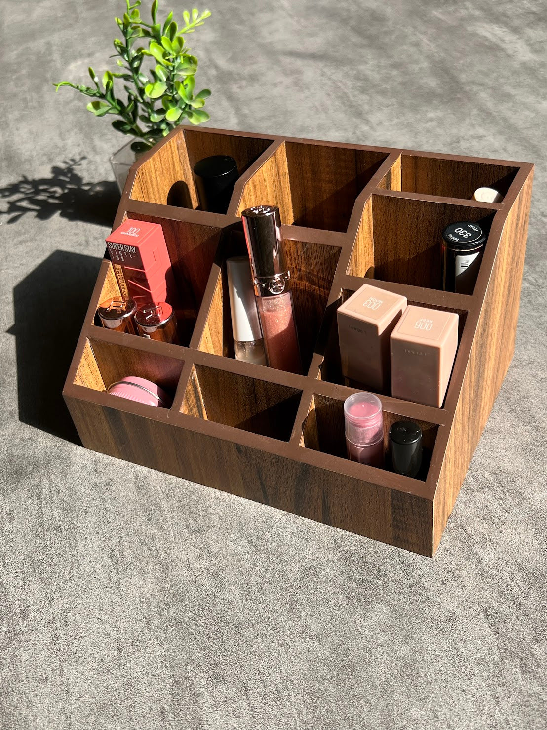 Multipurpose Wooden Organizer - Country Brown