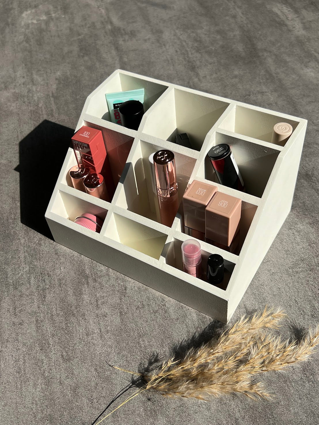 Wooden makeup organizer - various colors