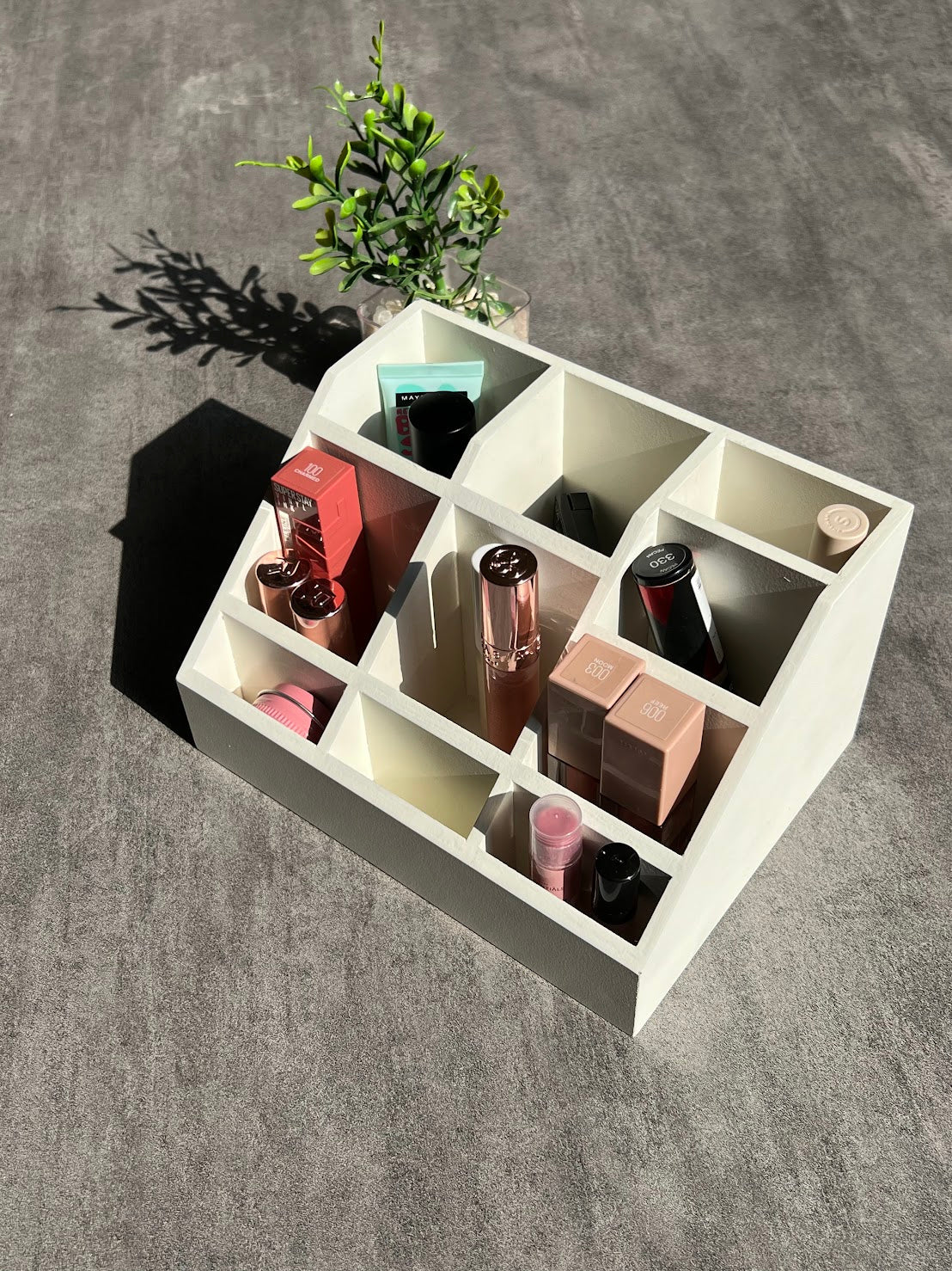 Multipurpose Wooden Organizer - Cream