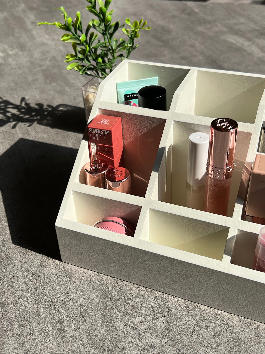 Multipurpose Wooden Organizer - Cream